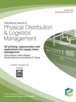 cover image of International Journal of Physical Distribution & Logistics Management, Volume 47, Number 10